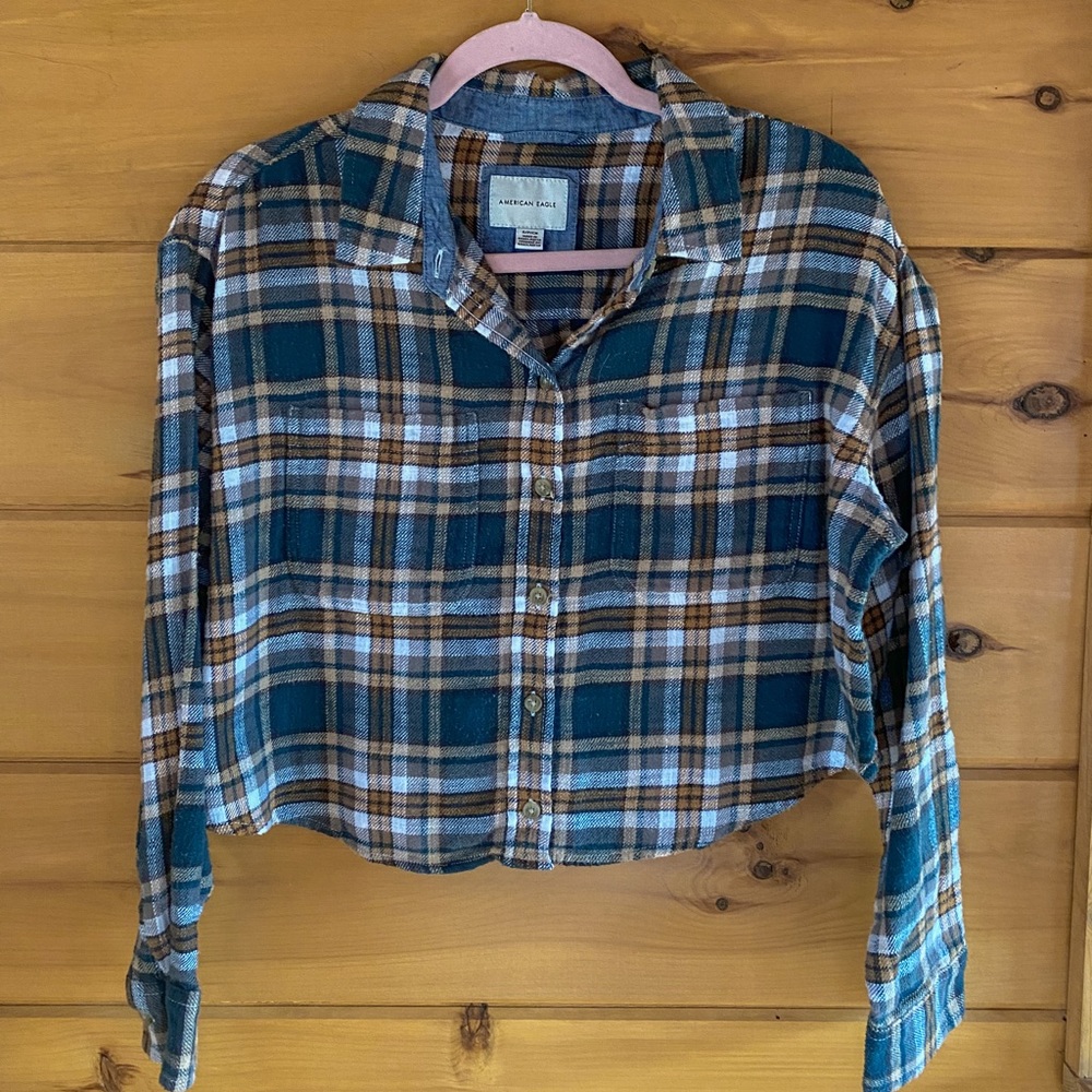 American Eagle Plaid button up